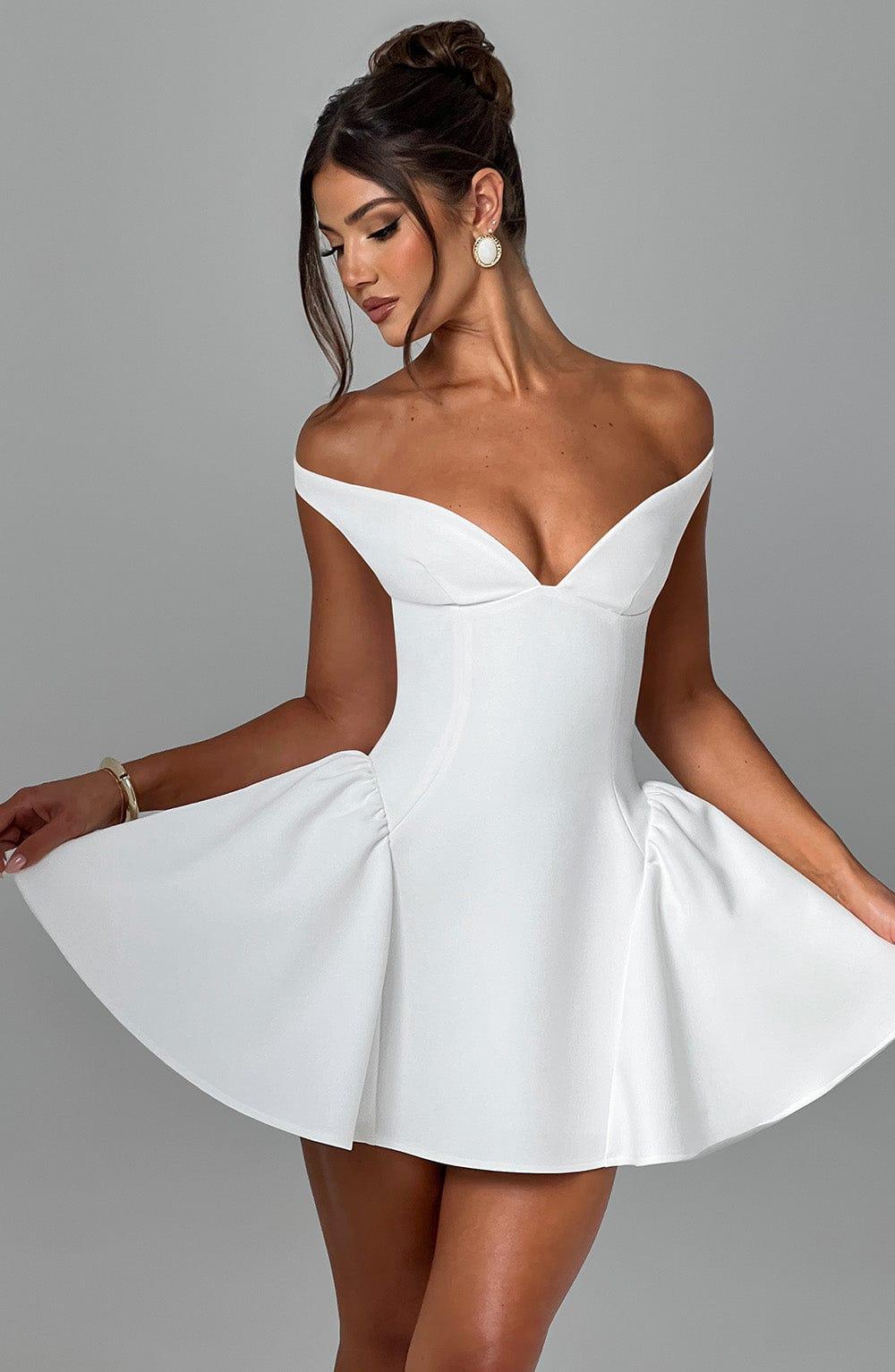 Marla Mini Dress - Ivory Product Image
