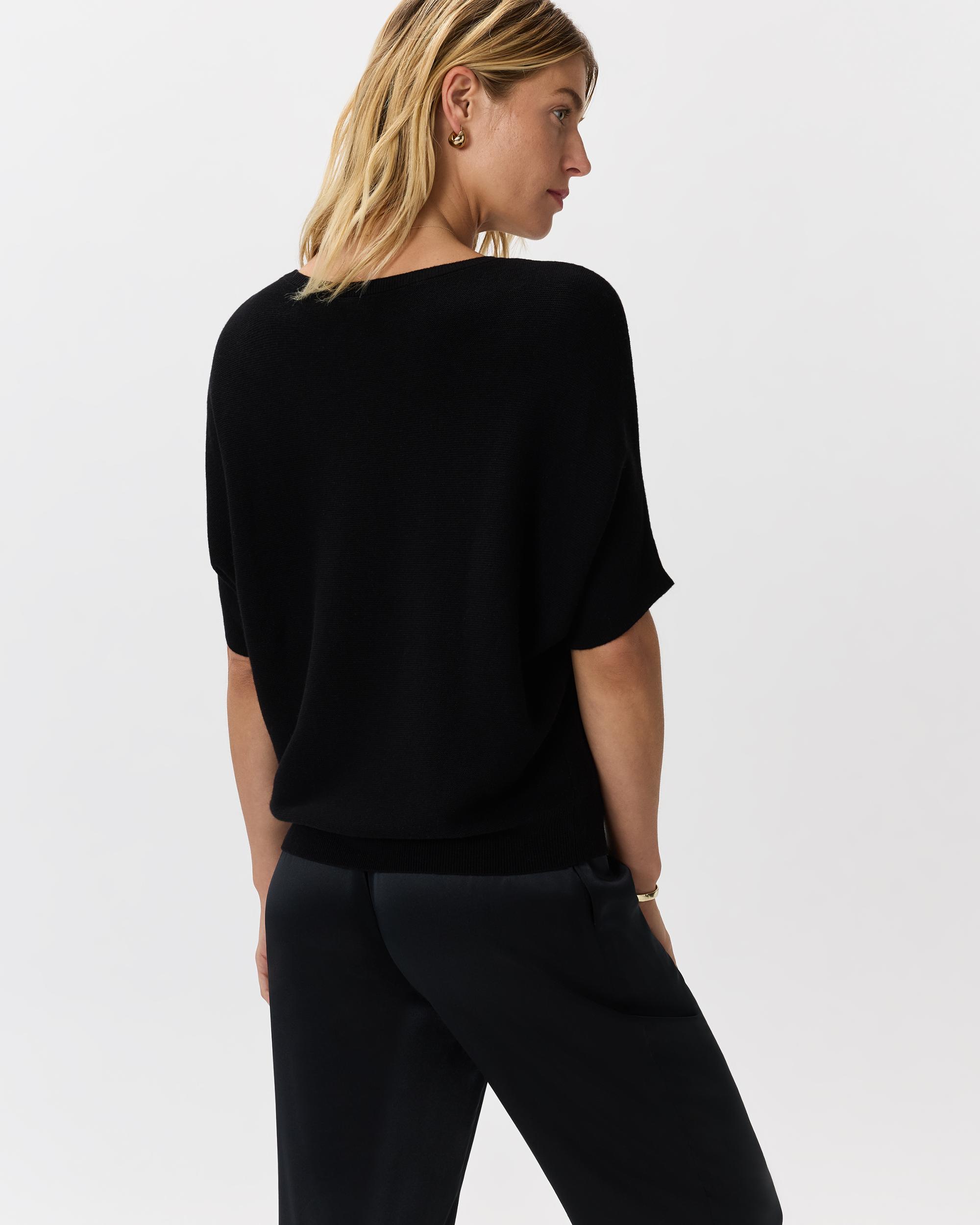 Quince | Women's Lightweight Cotton Cashmere Link-Stitch Dolman Sweater Size XS Product Image