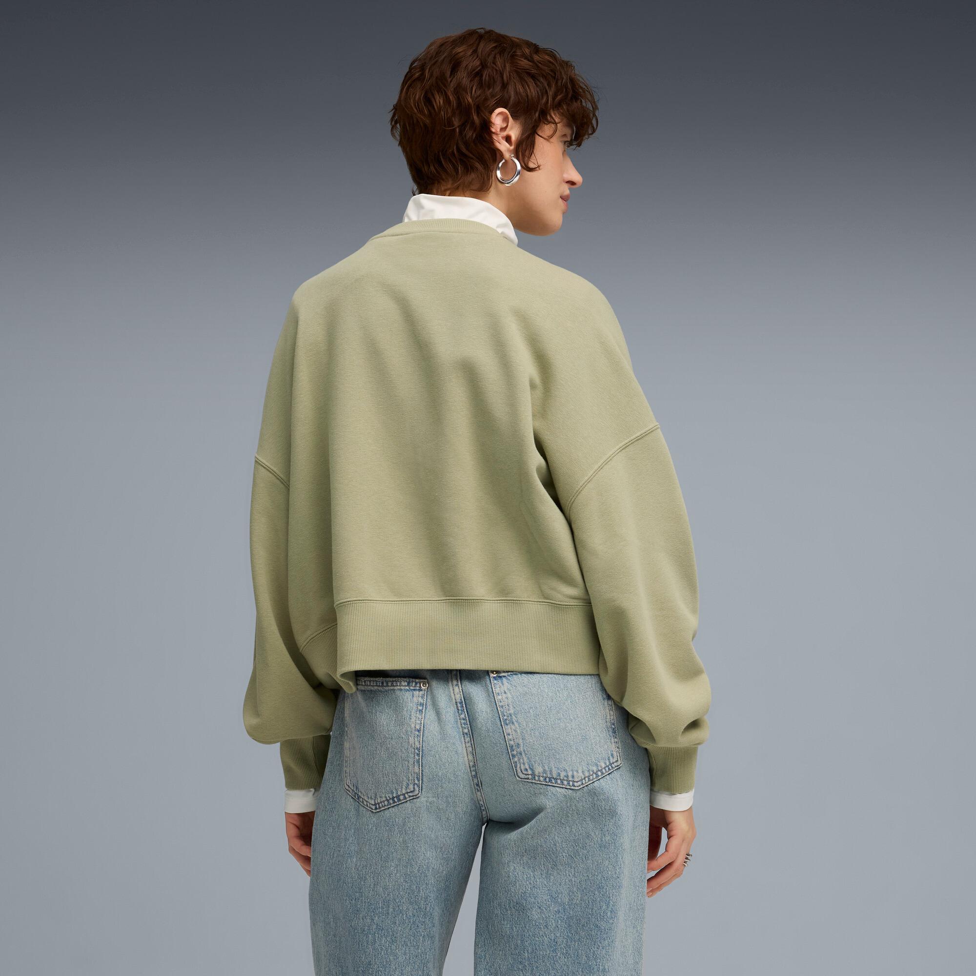 PUMA Wardrobe Essentials Women's Oversized Crew Sweatshirt Product Image