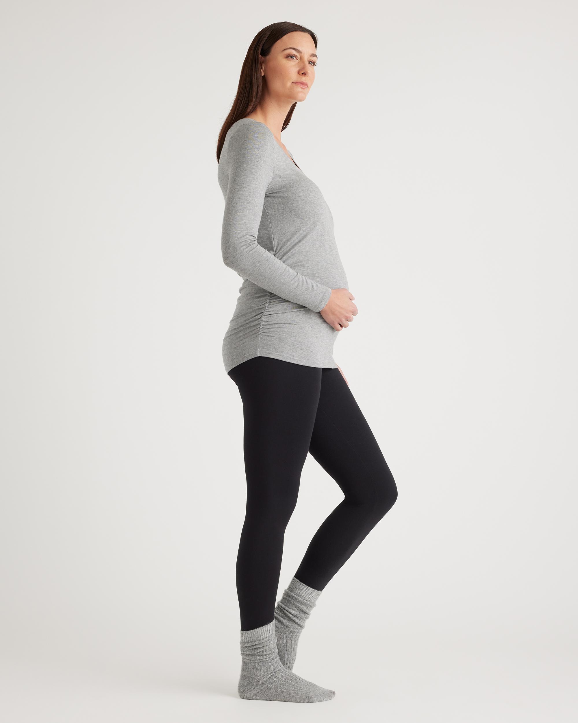 Quince | Women's French Terry Maternity & Postpartum Lounge Leggings Size XS, Organic Cotton Product Image