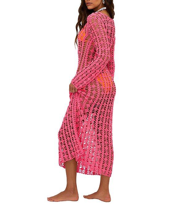 Beach Riot Ariana Crochet Maxi Swim Cover-Up Dress Product Image