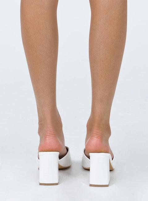 Sunset Boulevard Heels White Product Image