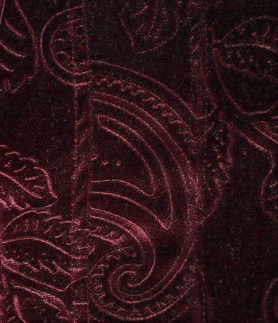 Honey & Sparkle Embossed Velvet Corset Smocked Back Top Product Image