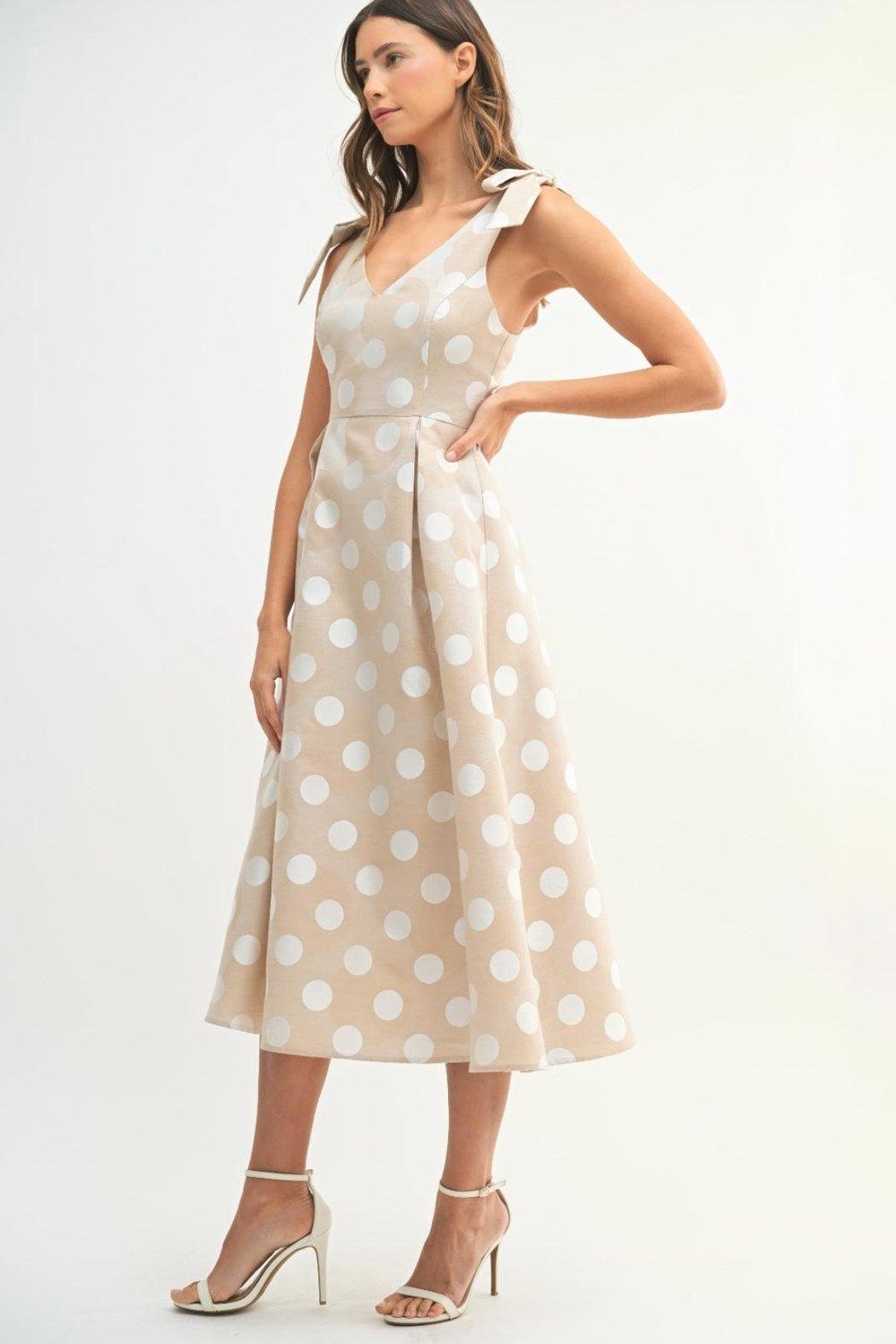 Polkadot Midi Dress Product Image