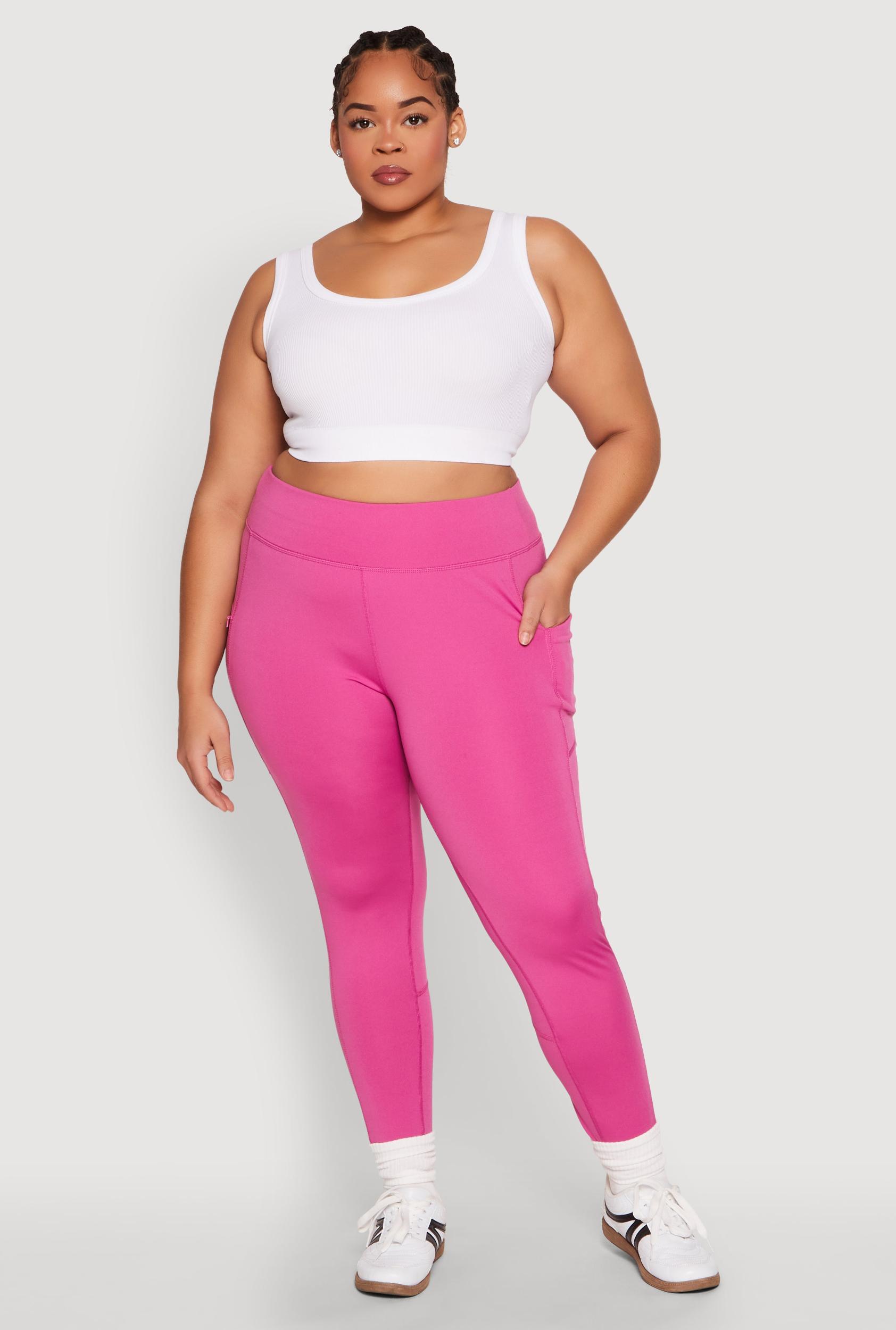Womens Plus Size Side Zip Pocket Leggings Product Image