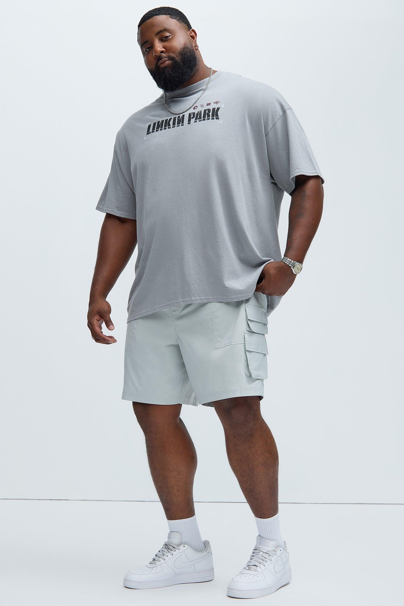 Catch Up Nylon Cargo Shorts - Grey Product Image
