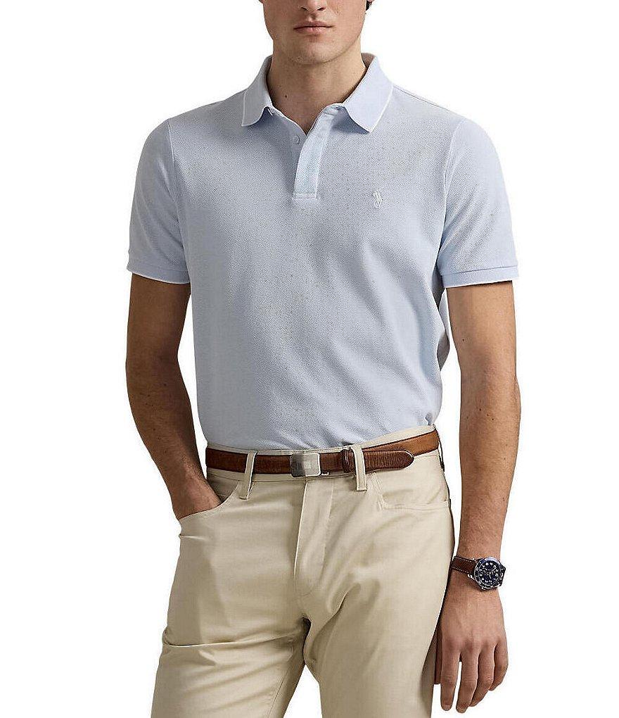 Polo Ralph Lauren Classic Fit Tipped Stretch Mesh Short Sleeve Polo Shirt Product Image
