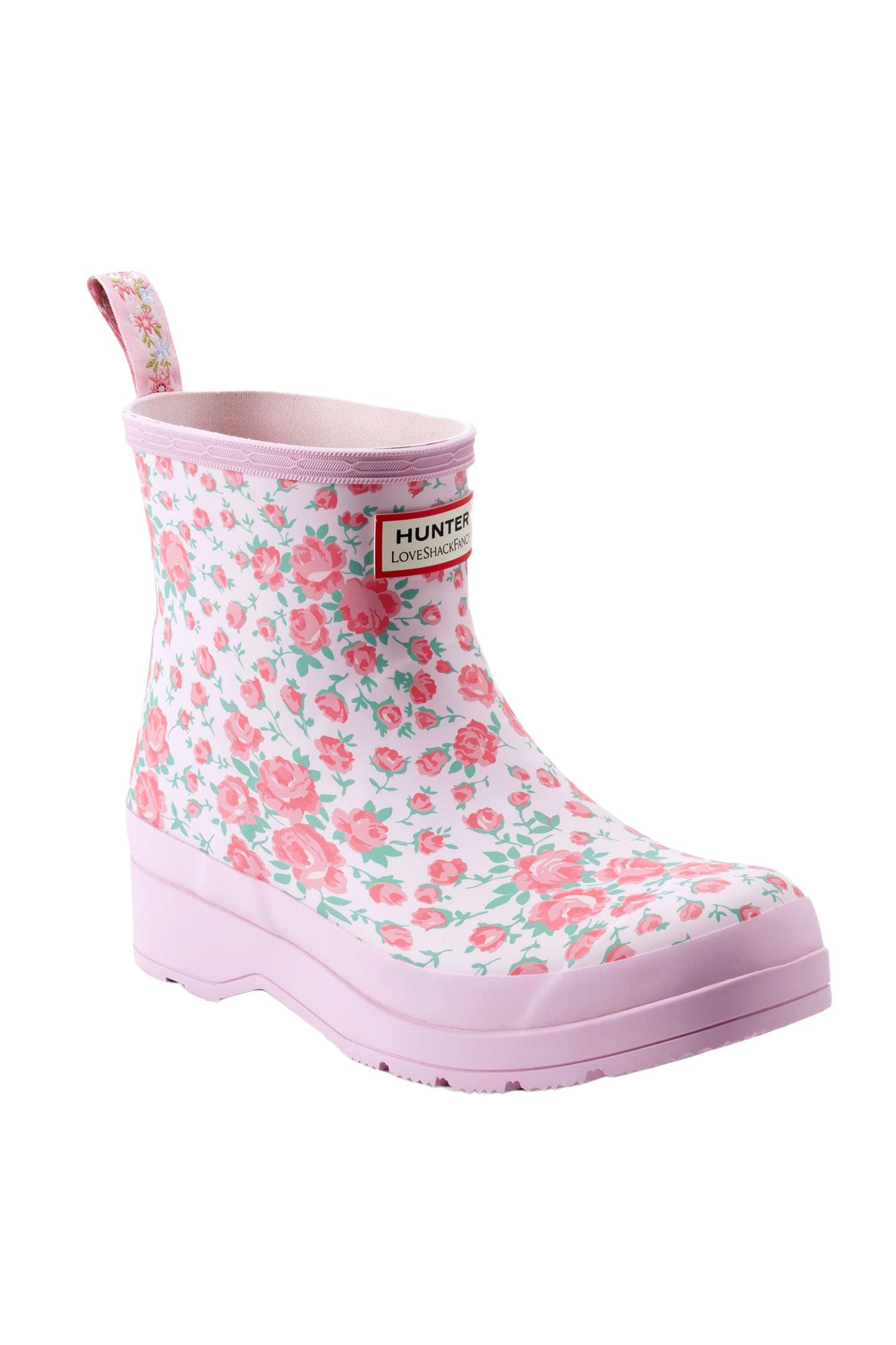 Hunter x LoveShackFancy Womens Play Boot - ROSE HEART / 5 Product Image