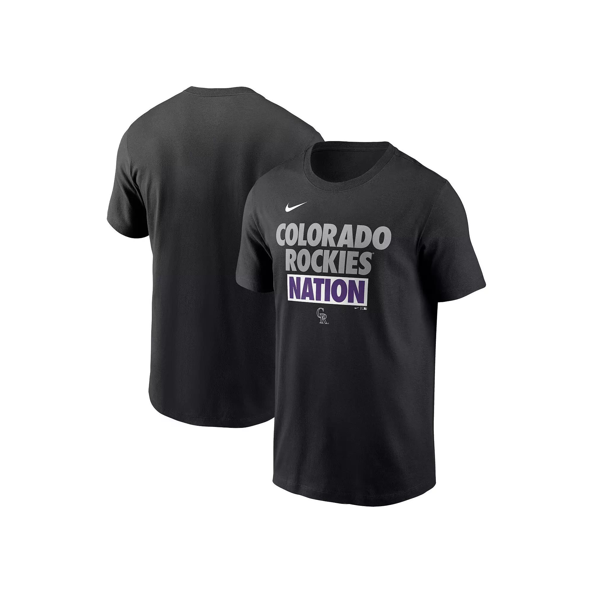 Men's Nike Black Colorado Rockies Rally Rule T-Shirt,  Product Image