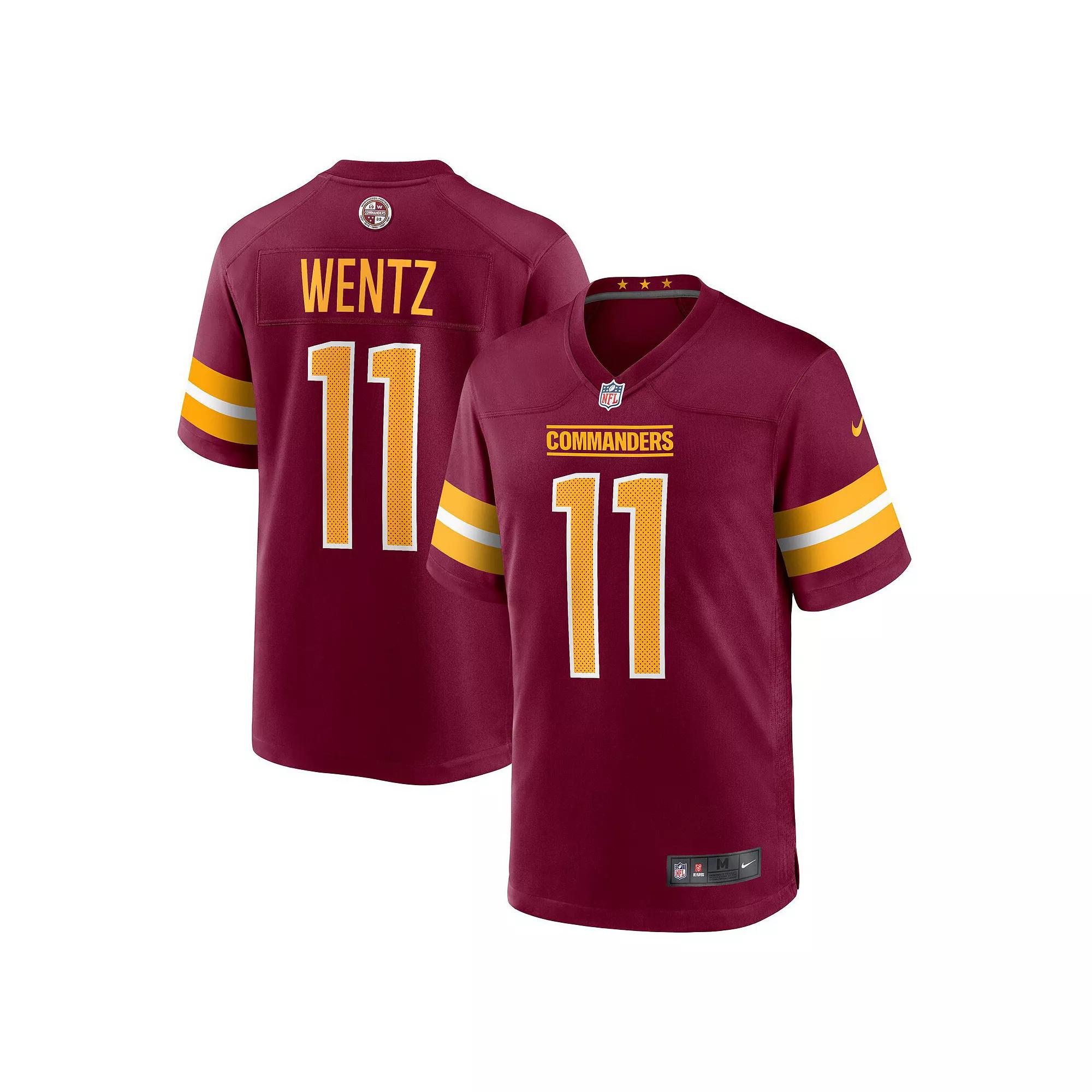 Men's Nike Carson Wentz Burgundy Washington Commanders Game Jersey, Size: 3XL, Wft Med Re Product Image