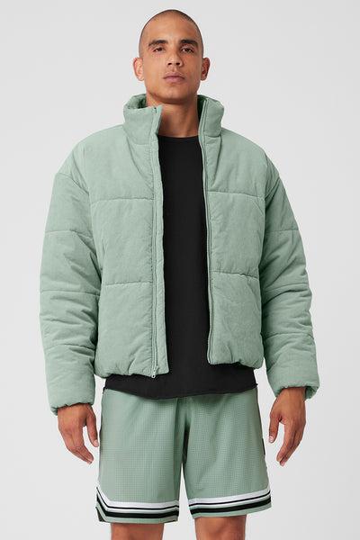 Corduroy Stage Puffer - Icy Sage Product Image