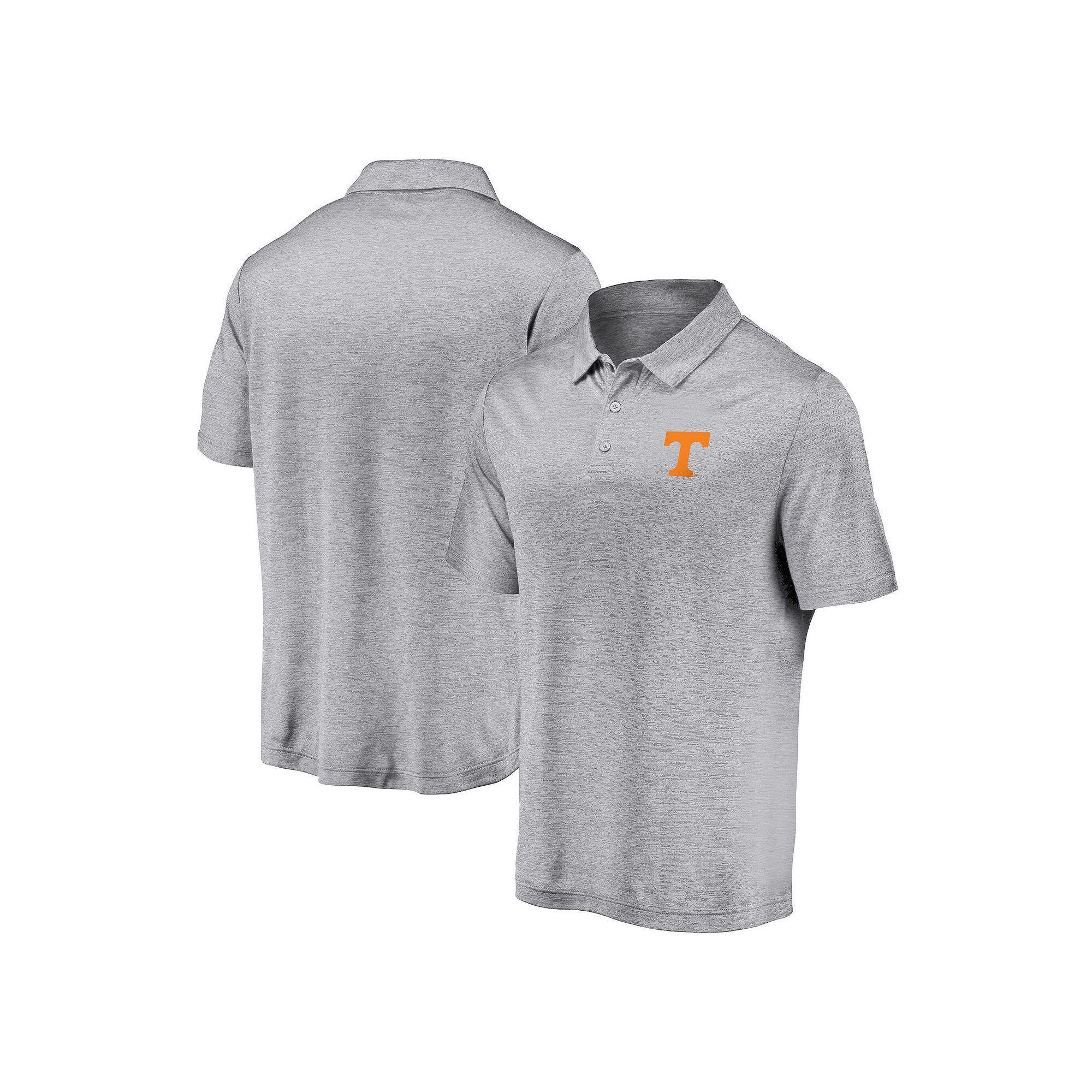 Mens Fanatics Branded Gray Tennessee Volunteers Primary Logo Polo Product Image