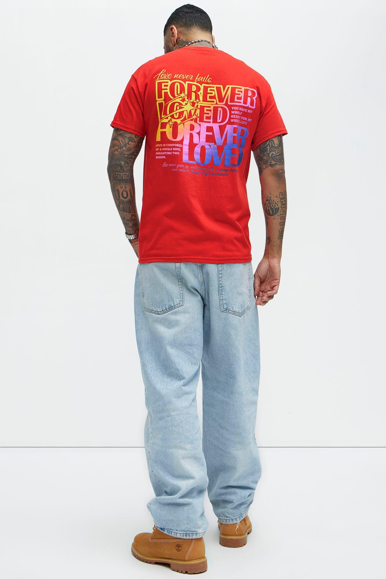 Forever Loved Short Sleeve Tee - Red Product Image