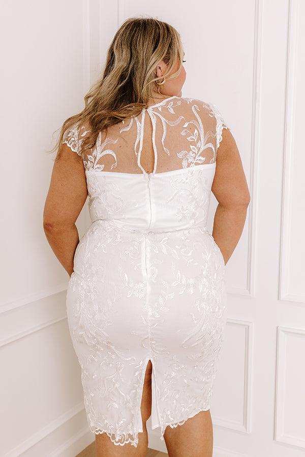 Feel The Spark Embroidered Mini Dress Curves Product Image