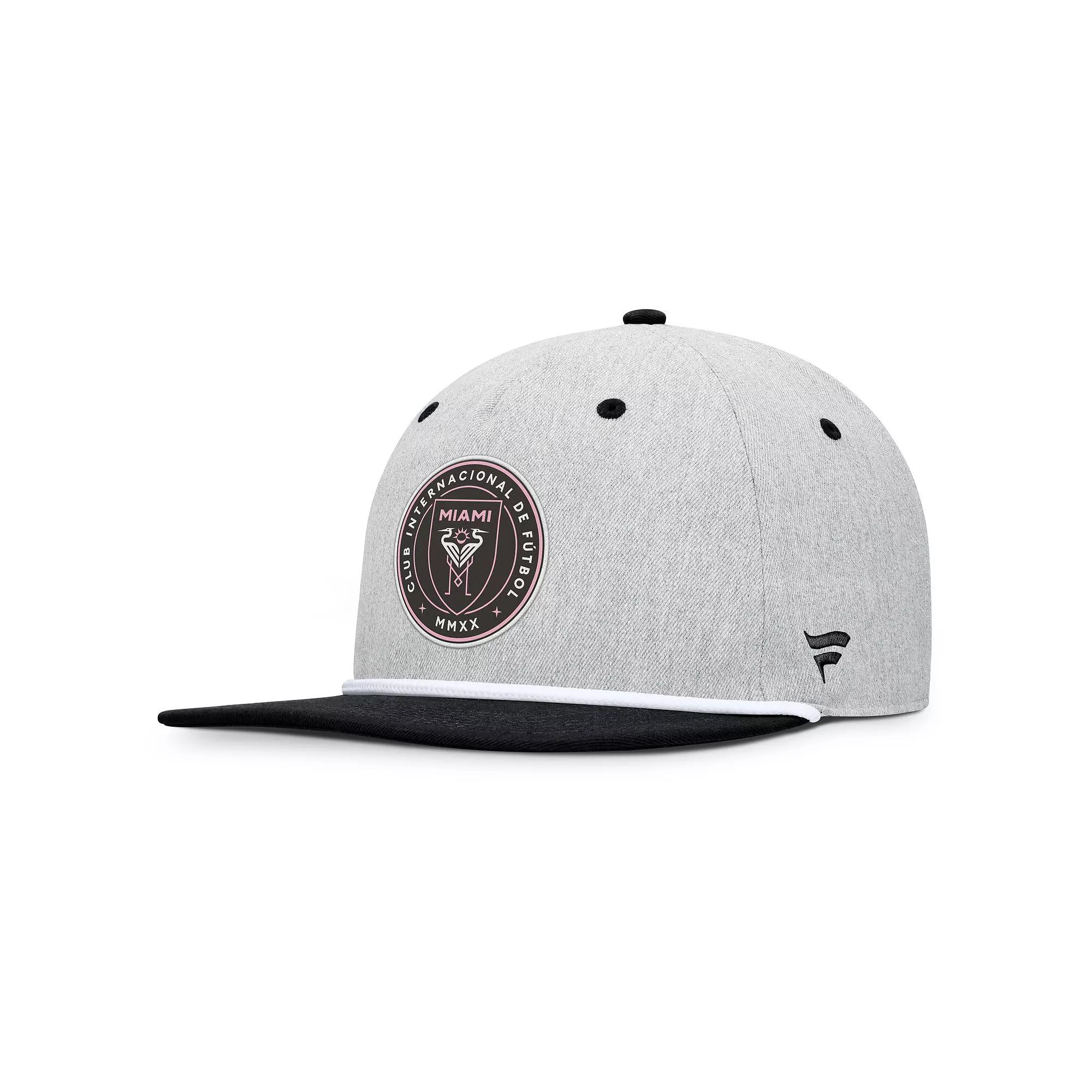 Men's Fanatics Heather Gray Inter Miami CF Chip Golfer Snapback Hat, Mls Grey Product Image
