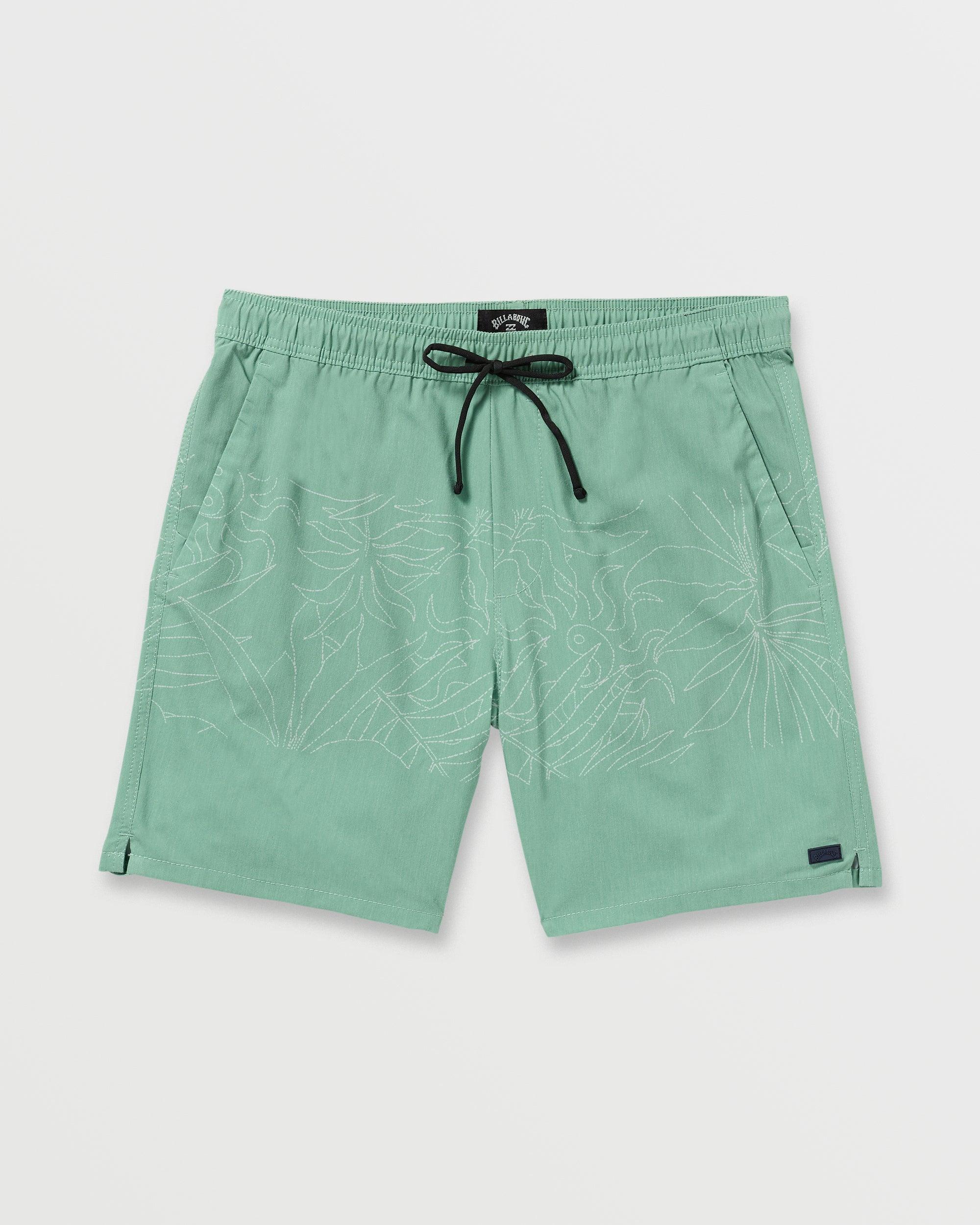 Surftrek Transit Elastic 17" Hybrid Shorts - Mist Green Male Product Image