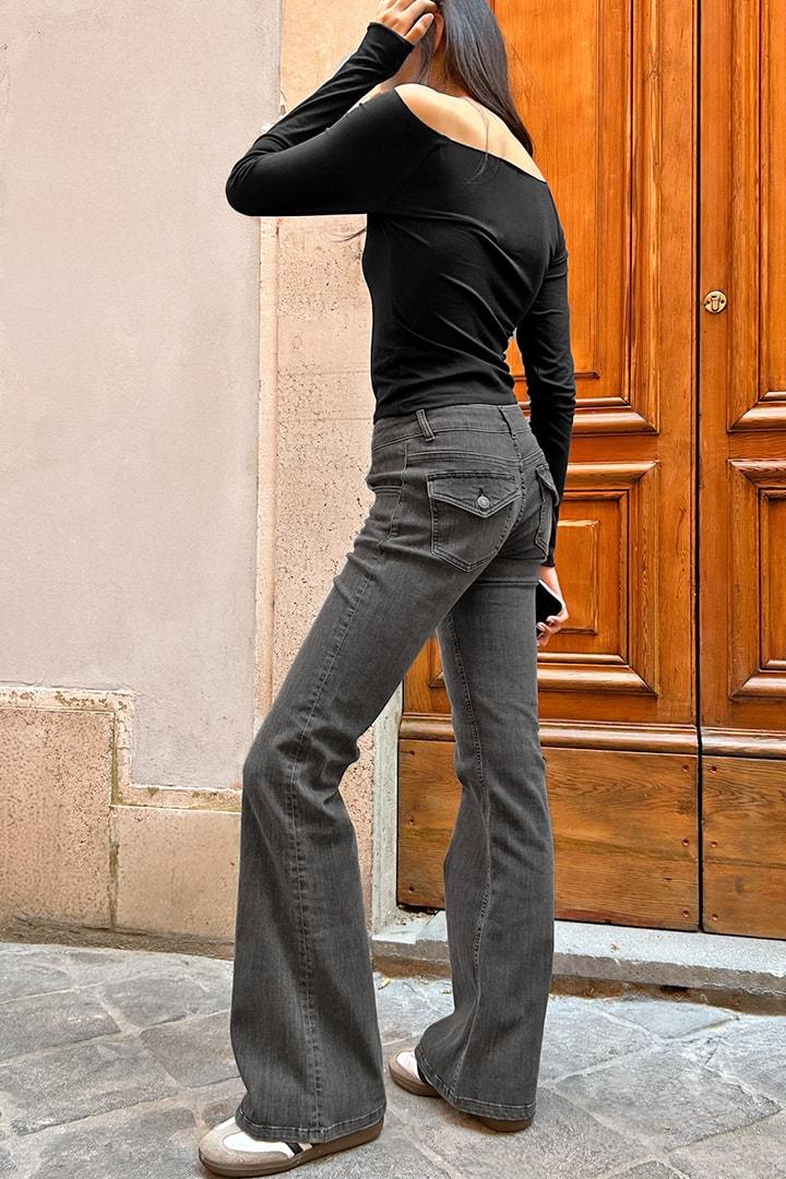 Low waist flared jeans Product Image