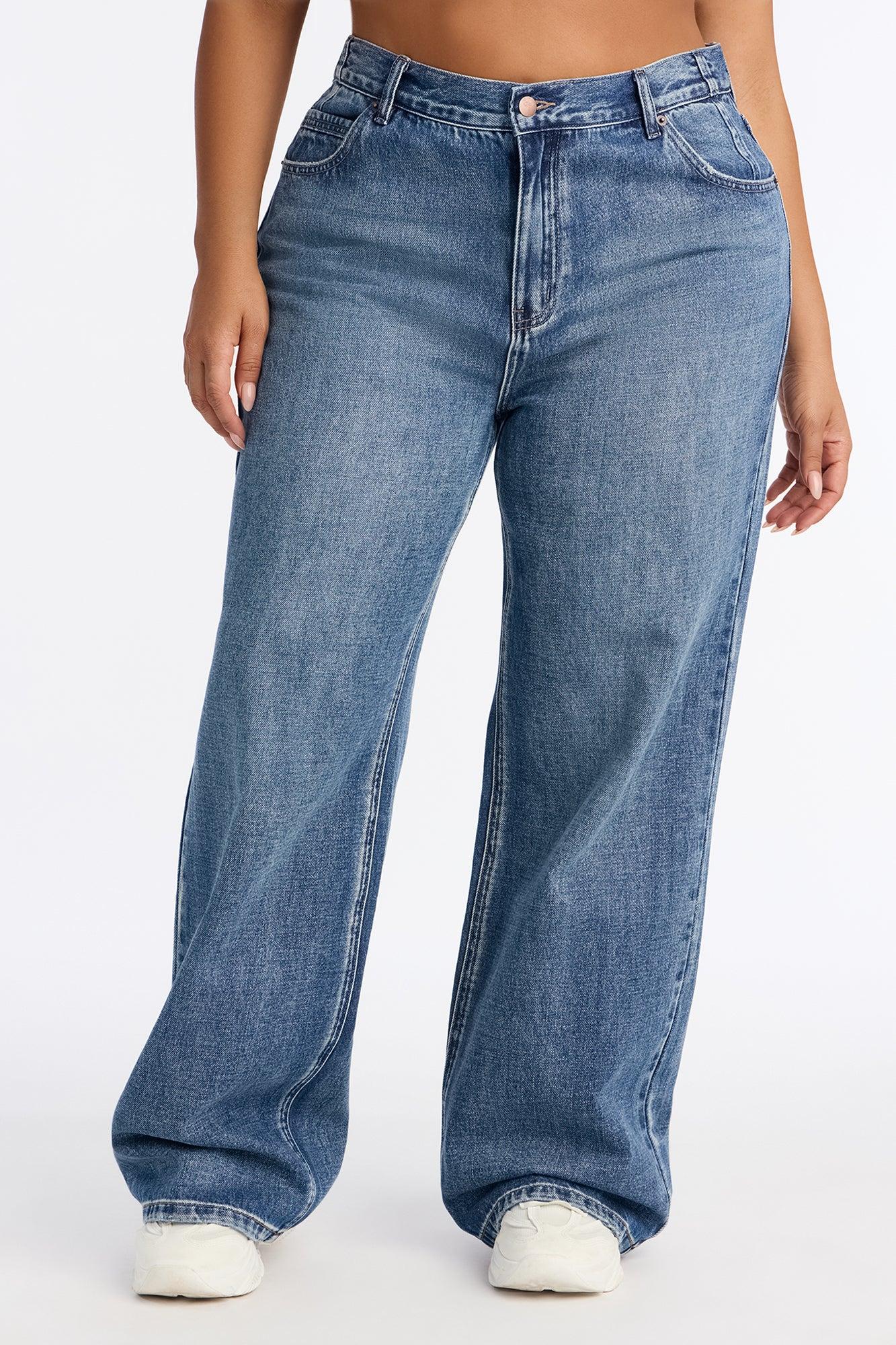 Ain't That Sweet Tinted Baggy Jeans - Medium Wash Female Product Image