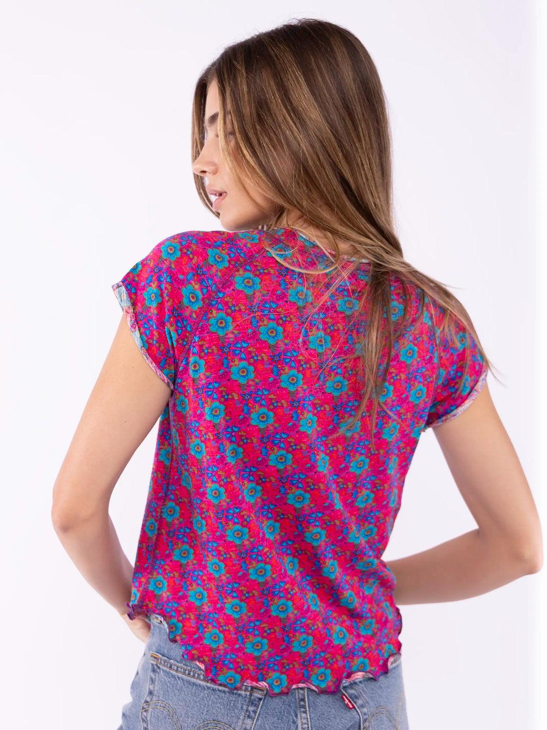 Lily Cotton Short Sleeve Tee Shirt Product Image