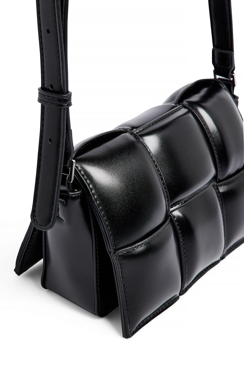 Small Puffy Woven Crossbody Bag Product Image