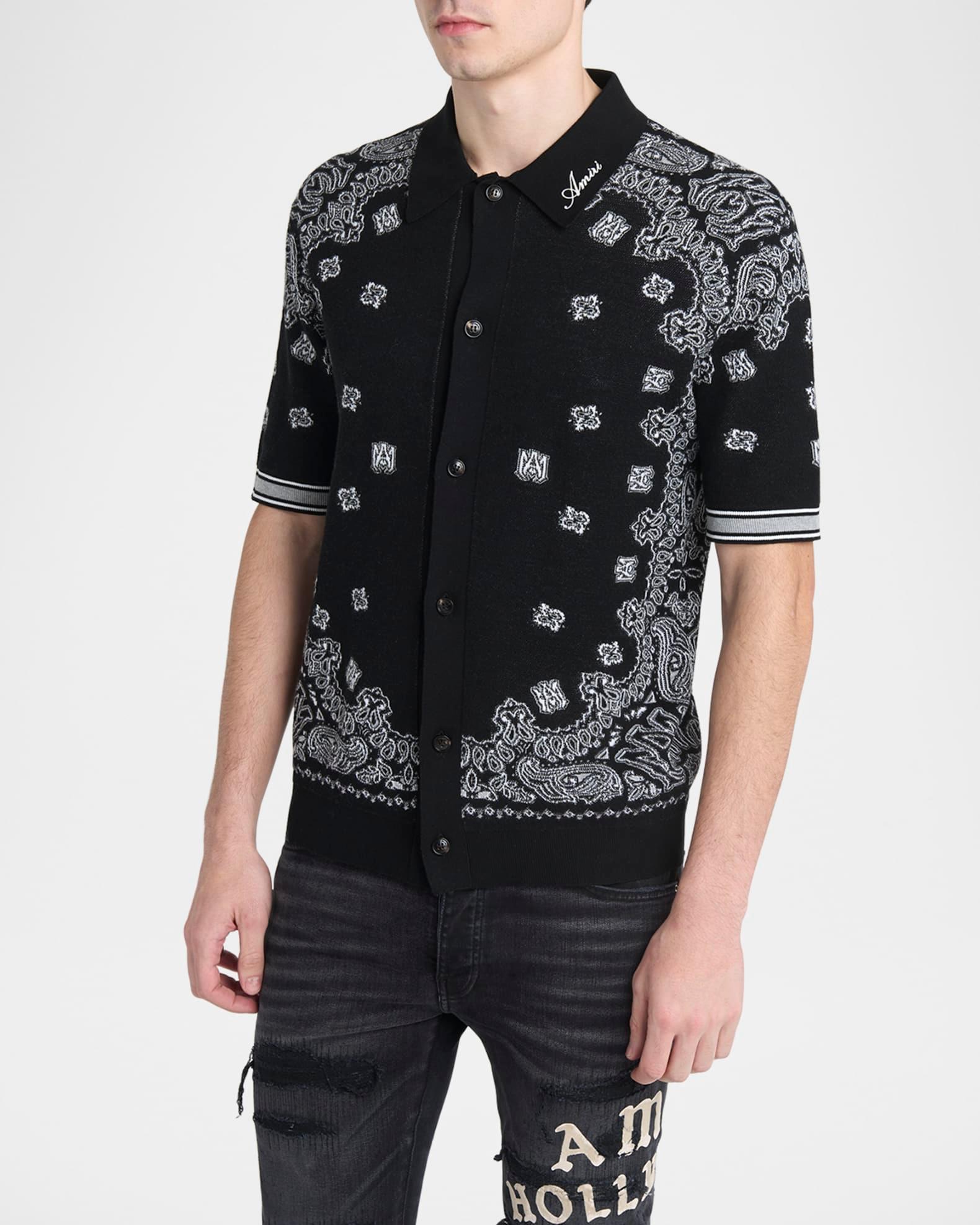 Men's MA Bandana Knit Short-Sleeve Shirt Product Image
