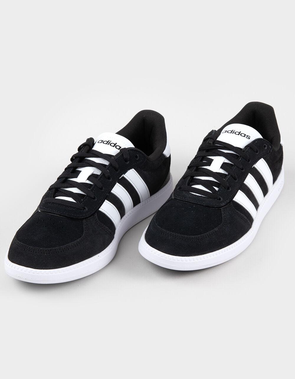 ADIDAS Breaknet Sleek Suede Womens Shoes - BLACK/WHITE Product Image