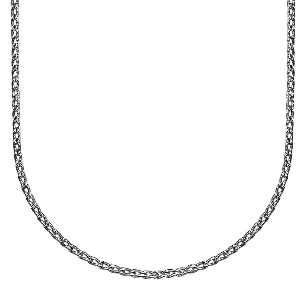 Men's LYNX Stainless Steel Fancy Curb Chain Necklace, Size: 18" Product Image