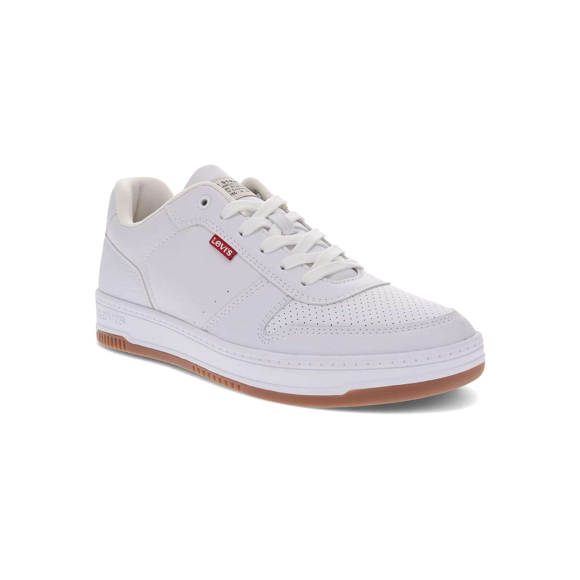 Levi's® Drive Men's Low-Top Sneakers, Size: 12, White Gum Product Image