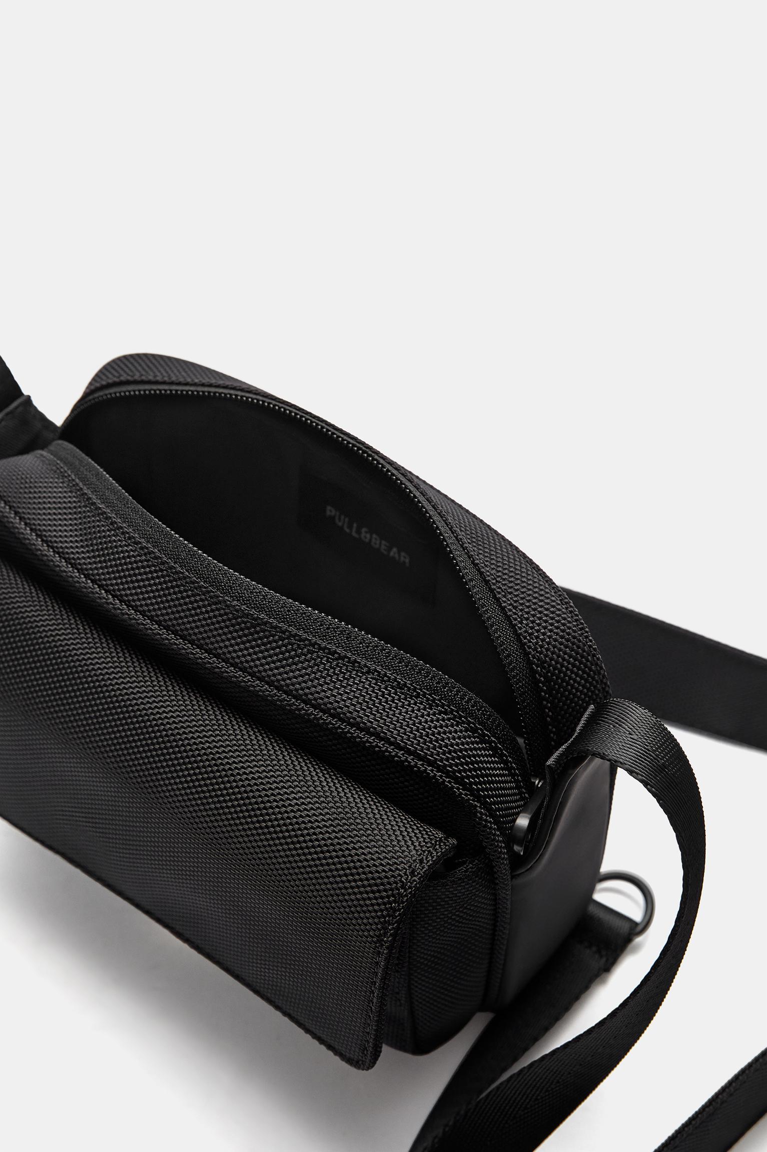 Nylon crossbody bag with flap Product Image