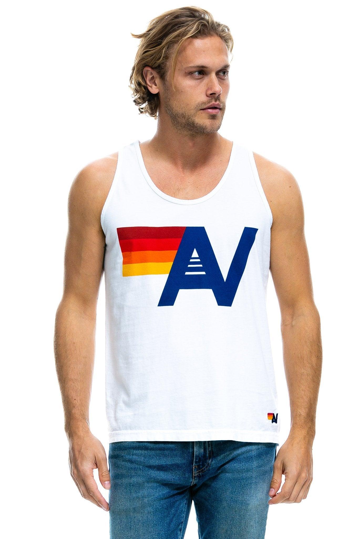 MEN'S LOGO TANK - WHITE Male Product Image