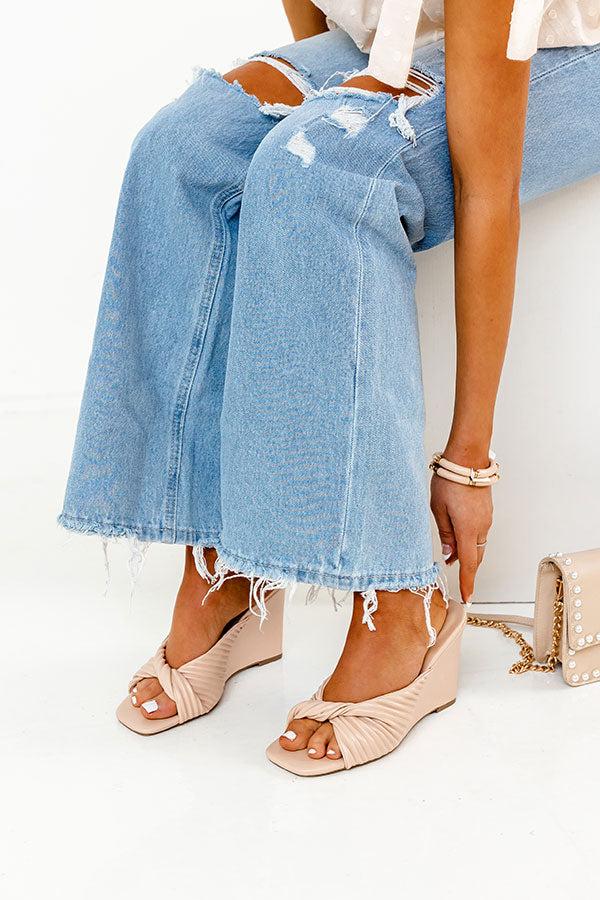 The Jamilet Wedge In Latte Product Image