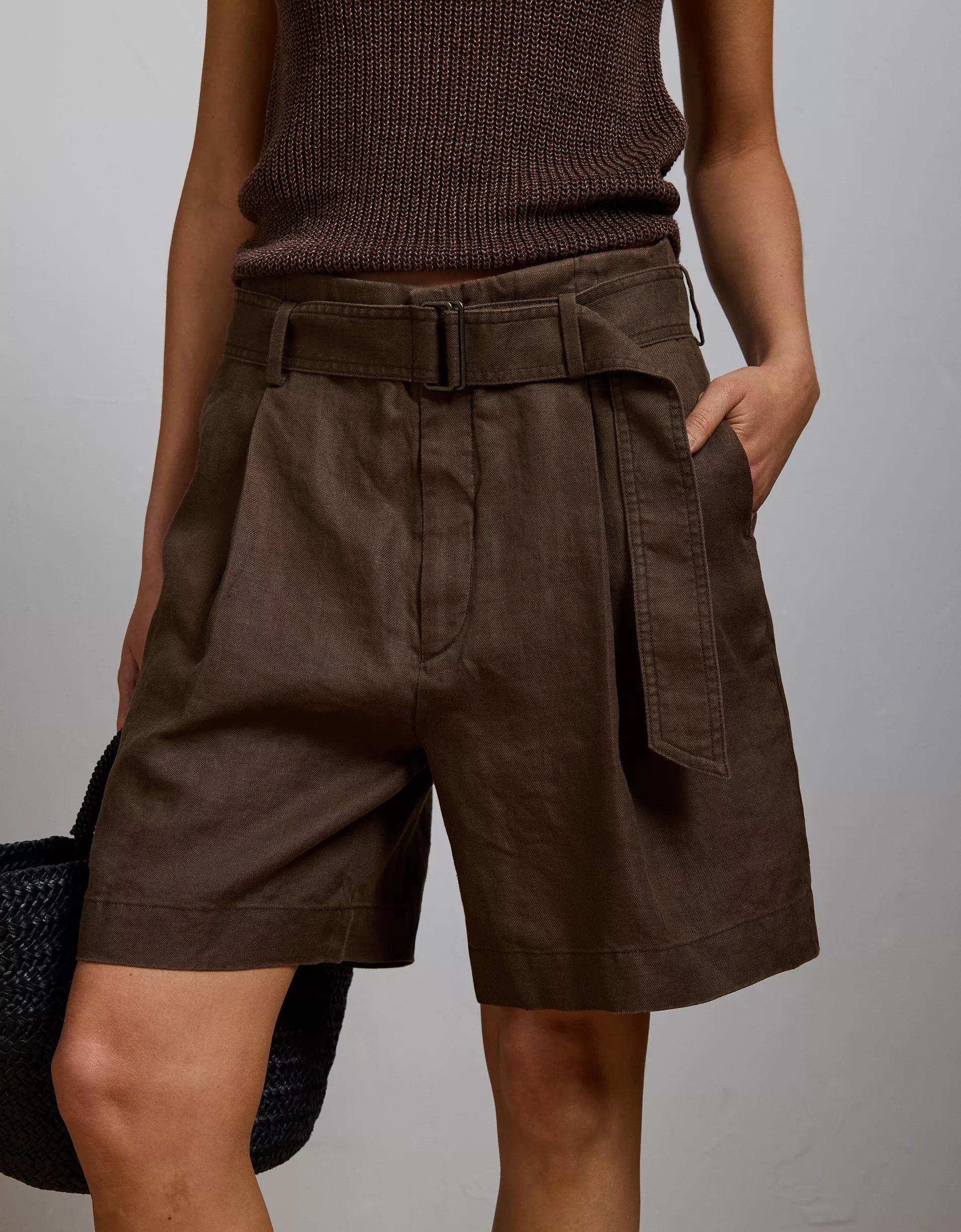 AE77 Premium Linen Trouser Short Product Image