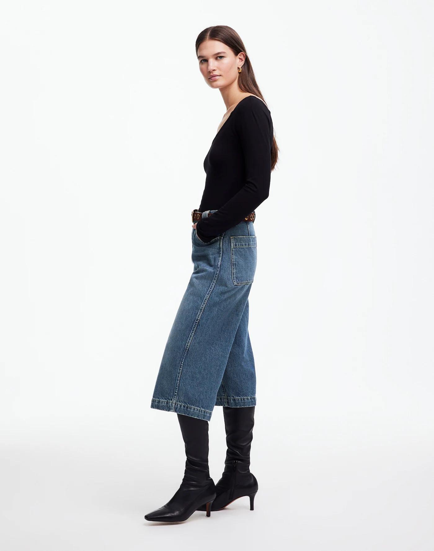 Denim Culottes Product Image