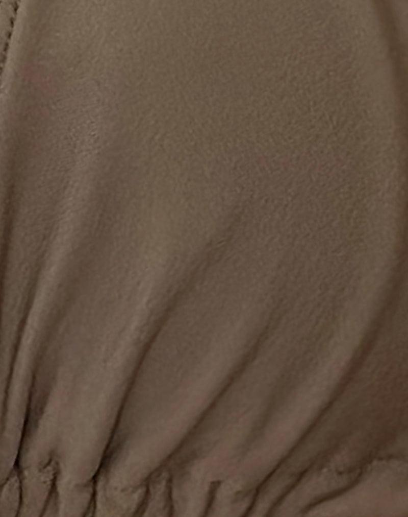 Pami Bikini Top in Olive with Beads Female Product Image