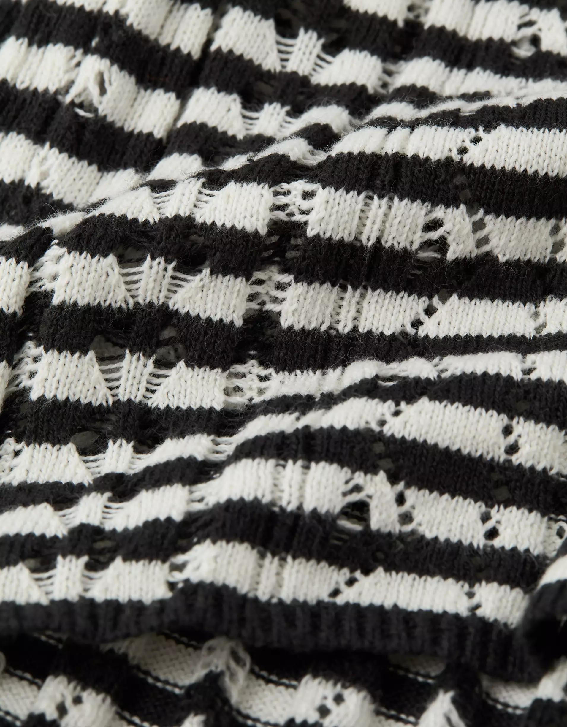 AE Henley Pointelle Sweater T-Shirt Product Image