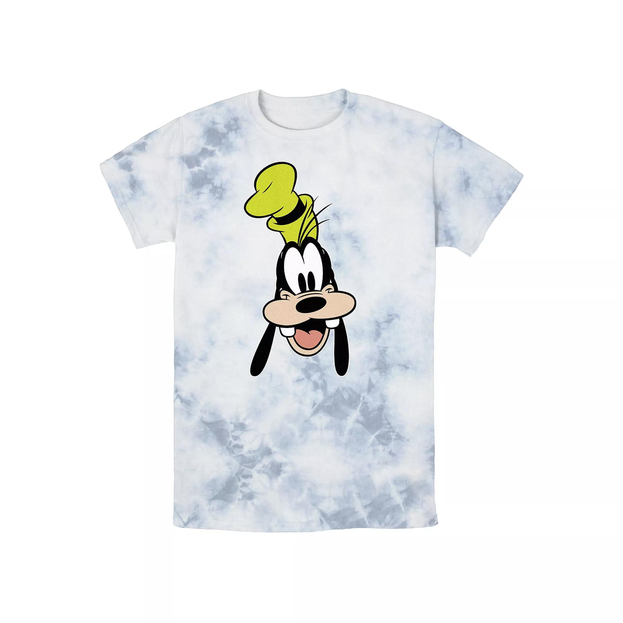Men's Disney Goofy Open Mouth Big Smile Bomabrd Wash Tee,  Product Image