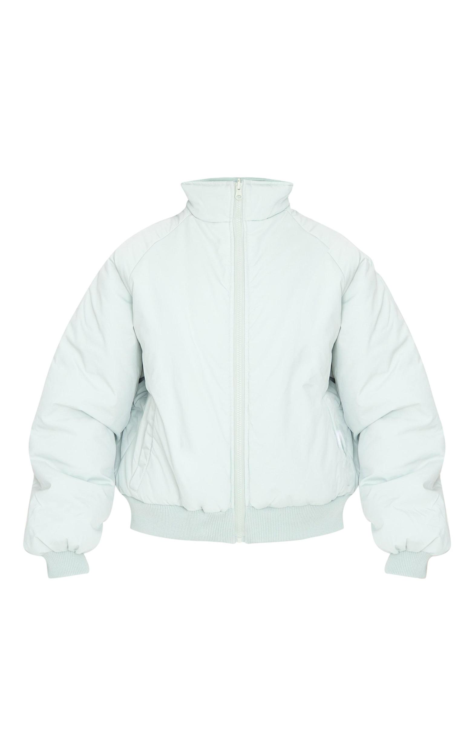  Blue & Pink Reversible Bomber Puffer Jacket Product Image