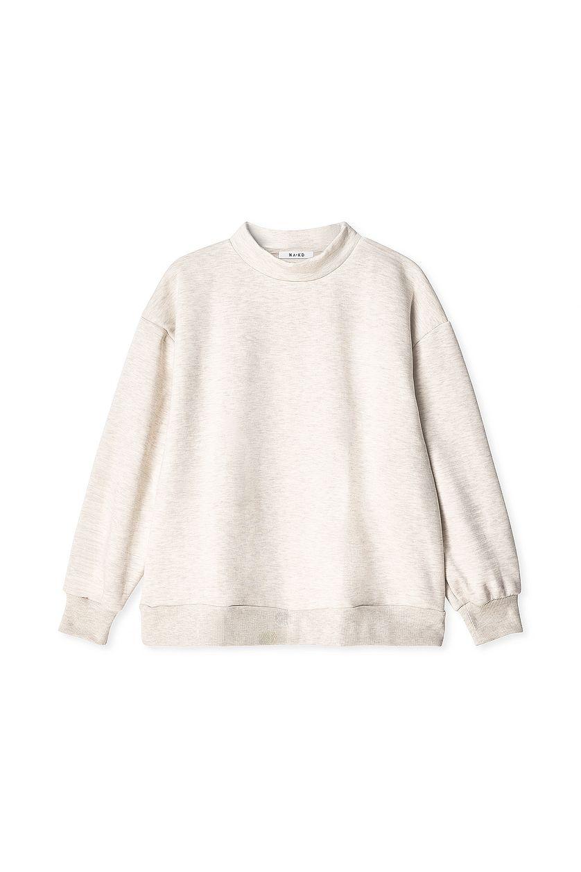High Neck Detail Sweatshirt Product Image