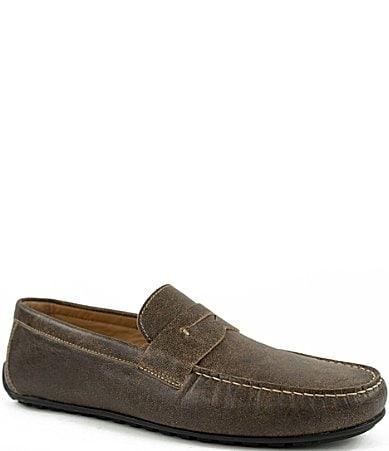 Flag LTD. Mens Mario Leather Driver Penny Loafers Product Image