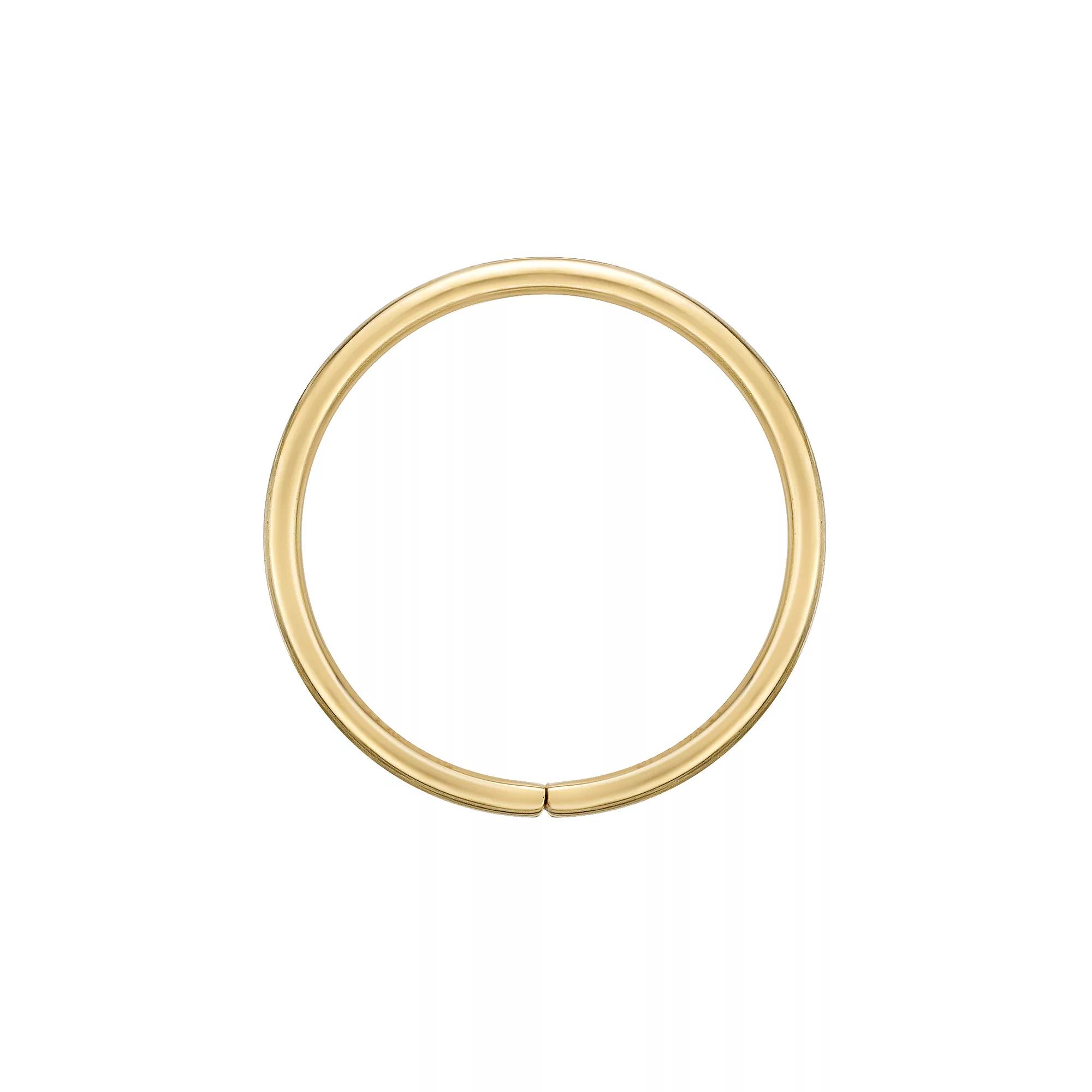 Lila Moon 14k Gold 10 mm Hoop Nose Ring, Women's, 14k Yellow Gold Product Image
