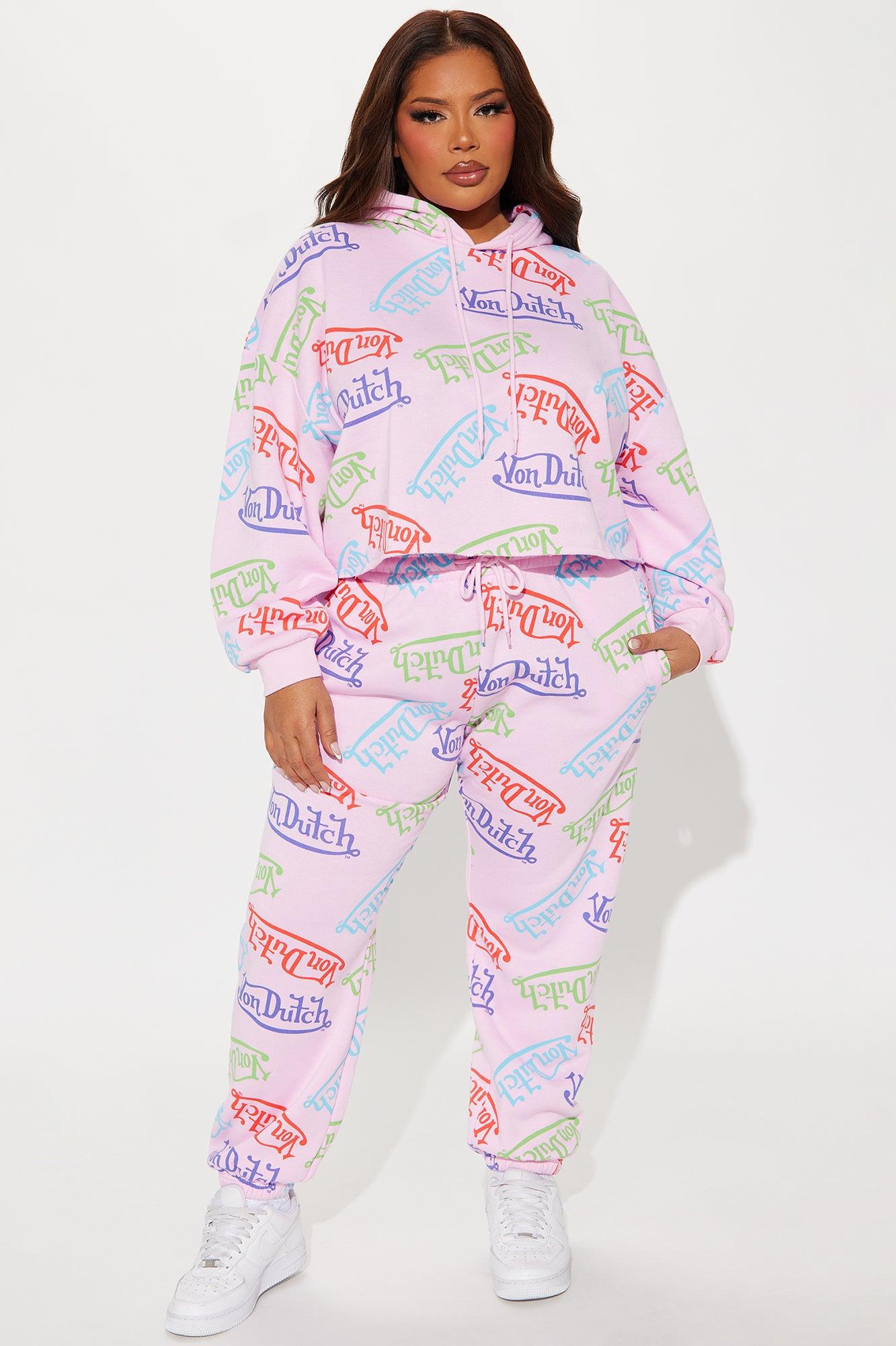 Von Dutch Colorful Logo Jogger - Pink/combo Product Image