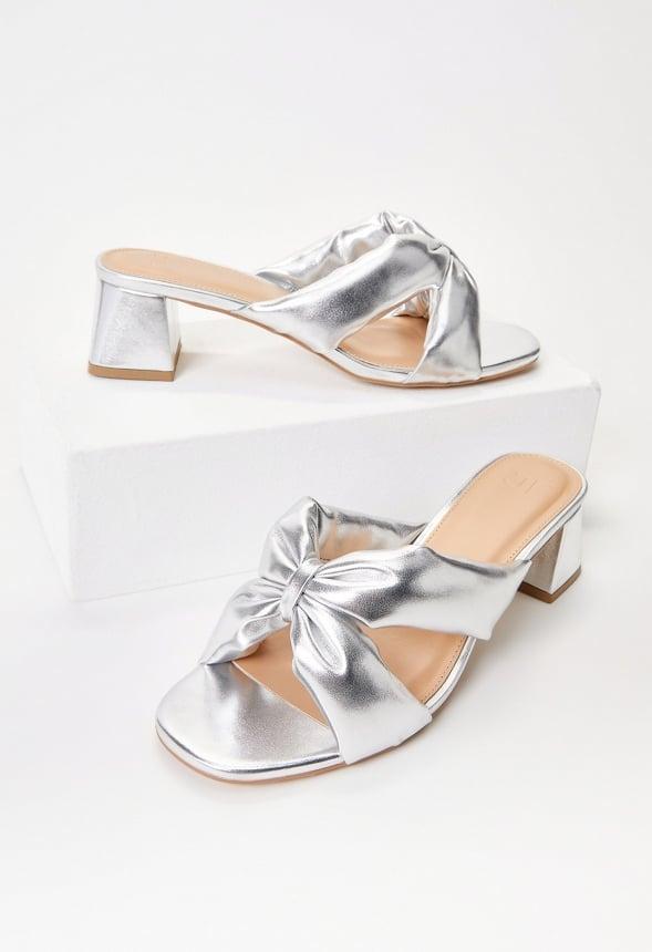 JustFab Margaux Platform Loafer Pump Womens Black/ White Size 8.5 Product Image