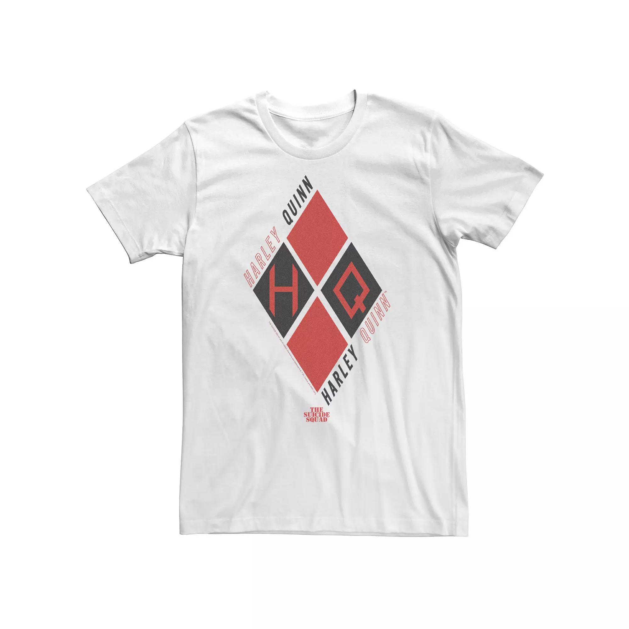 Big & Tall The Suicide Squad Harley Diamonds Tee, Men's, Size: 4XLT, White Product Image