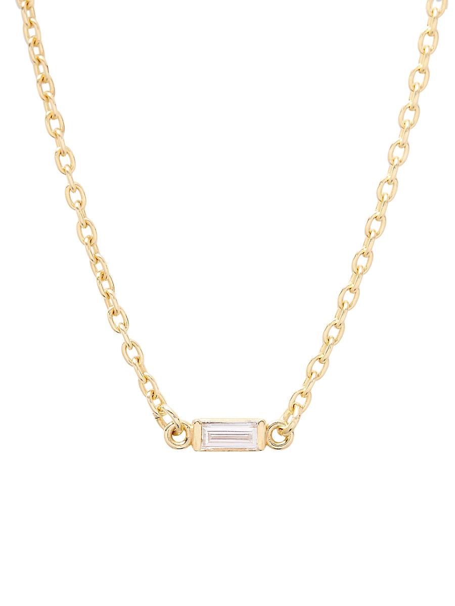 Womens Eli 14K-Yellow-Gold Vermeil & 0.09 TCW Diamond Pendant Necklace Product Image