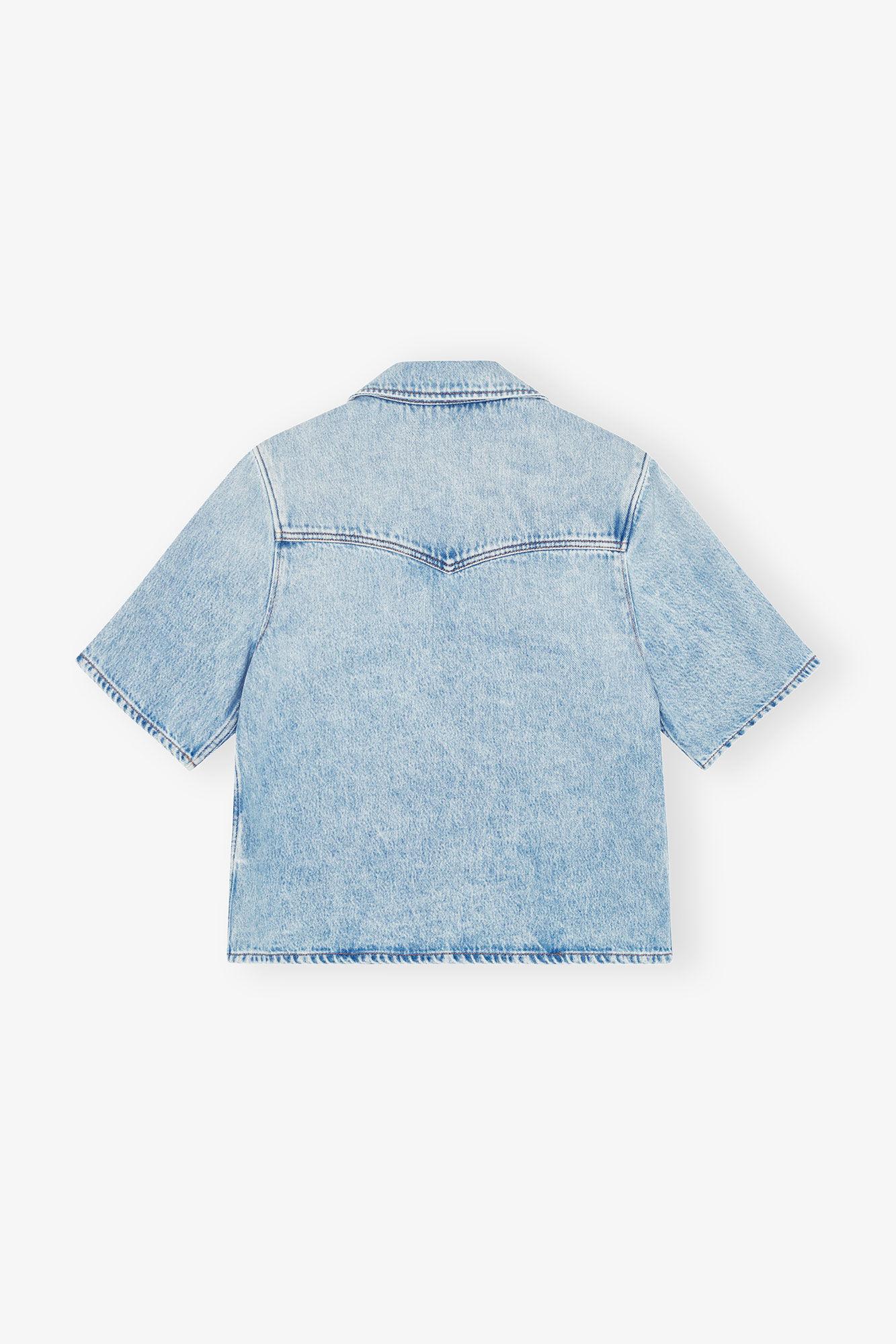 Light Blue Denim Shirt Product Image
