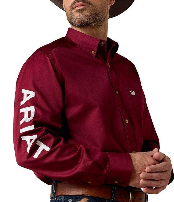 Ariat Team Logo Long-Sleeve Woven Twill Shirt Product Image