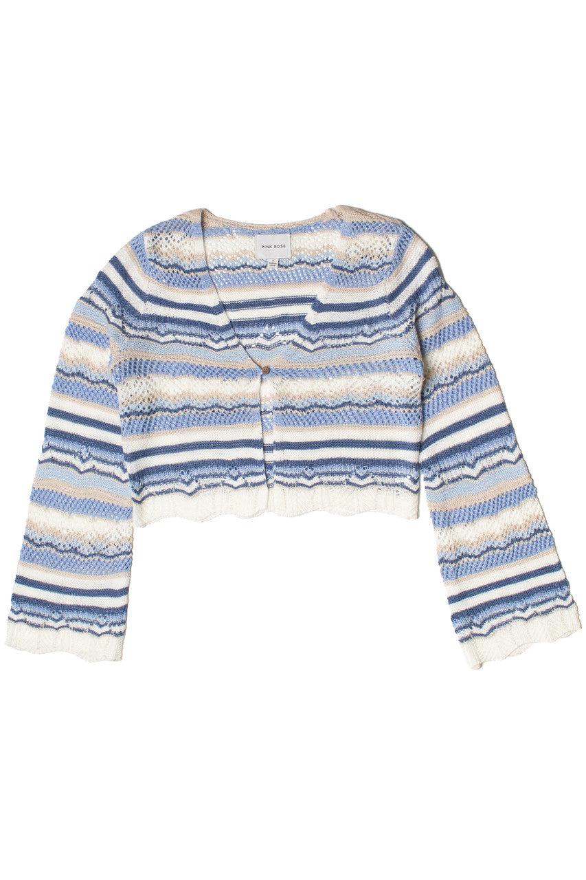 Striped Pointelle Cardigan Product Image