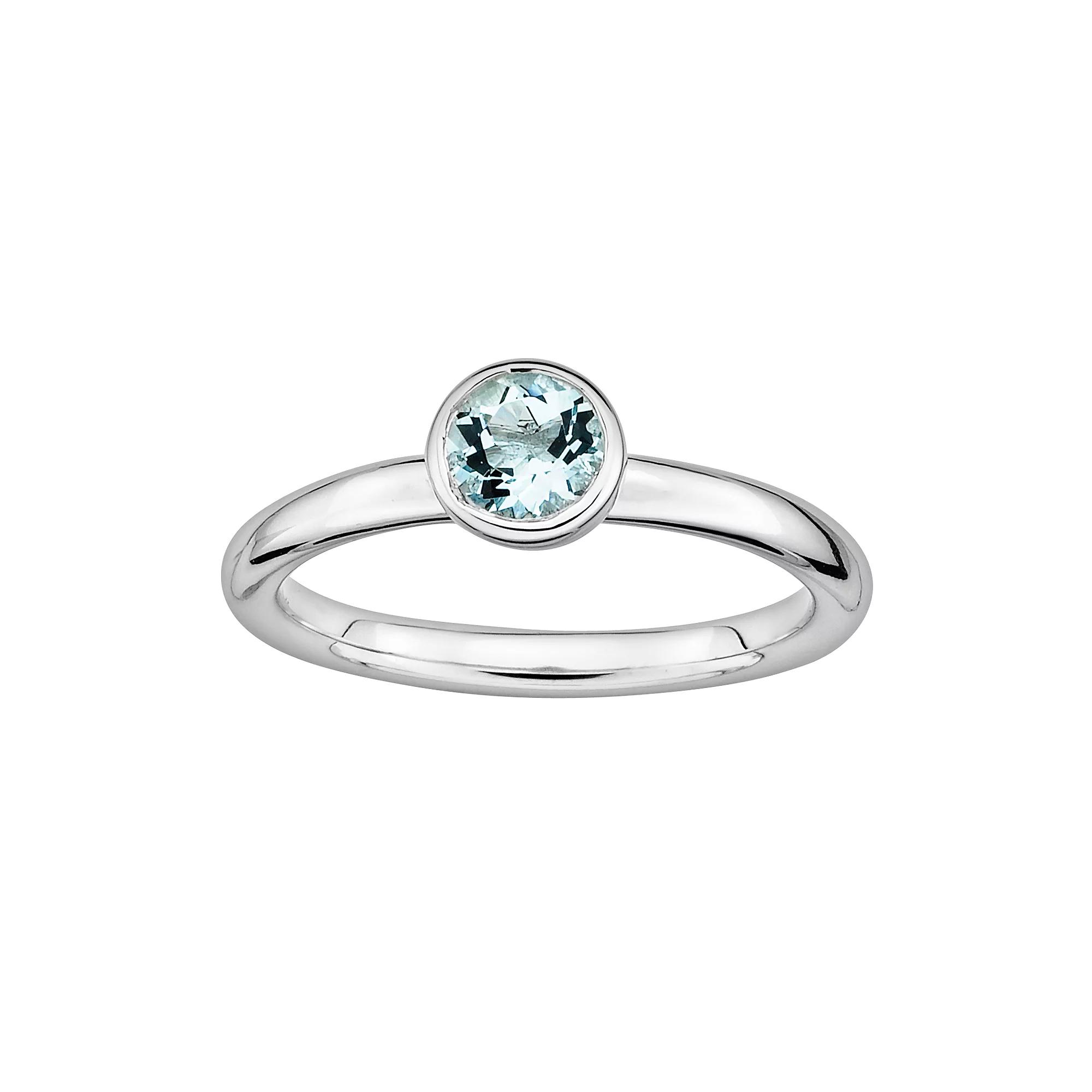 Stacks & Stones Sterling Sterling Silver Garnet Stack Ring, Women's, Size: 5, Red Product Image