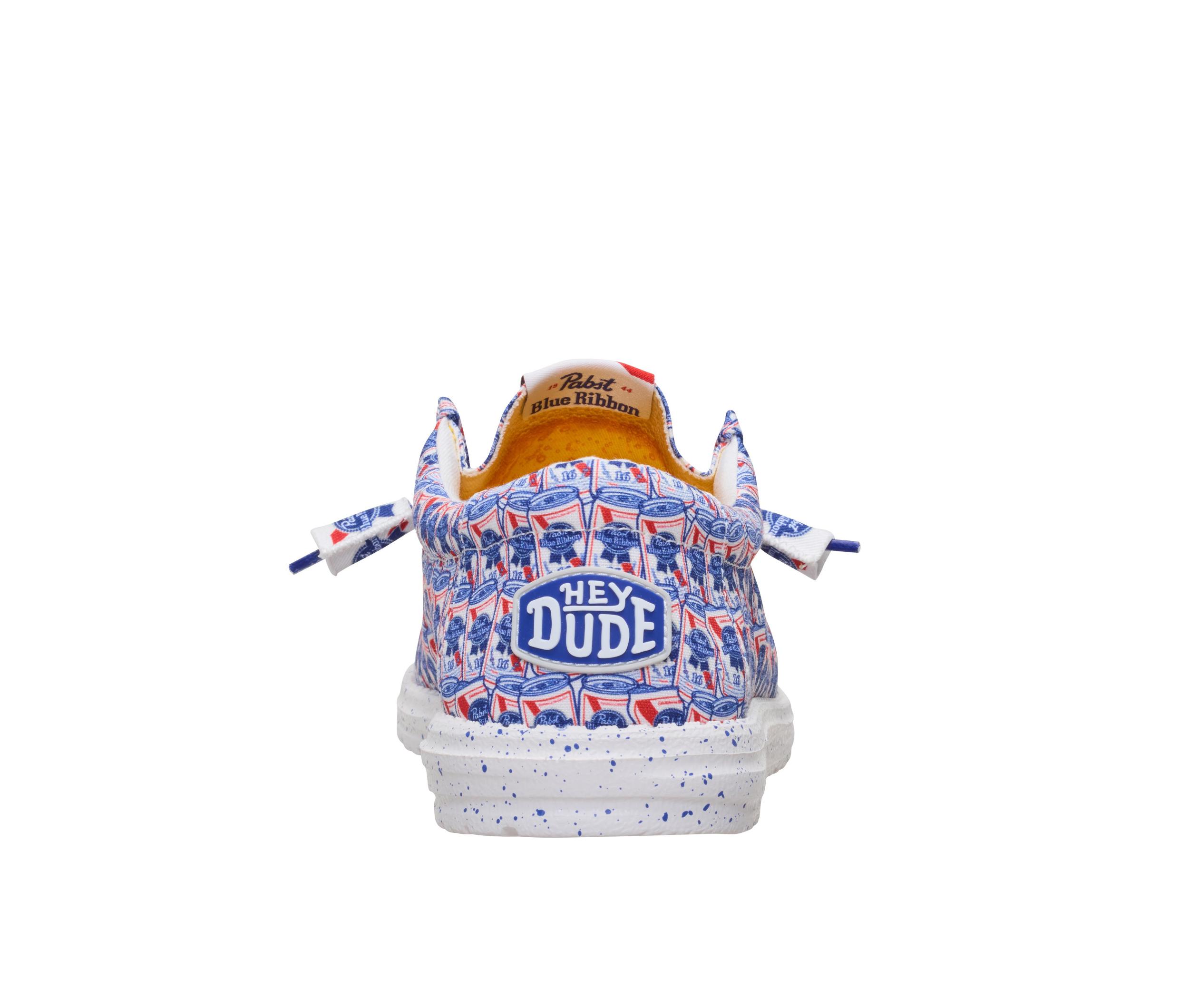 Men's HEYDUDE Wally Pabst Blue Ribbon Casual Shoes Product Image