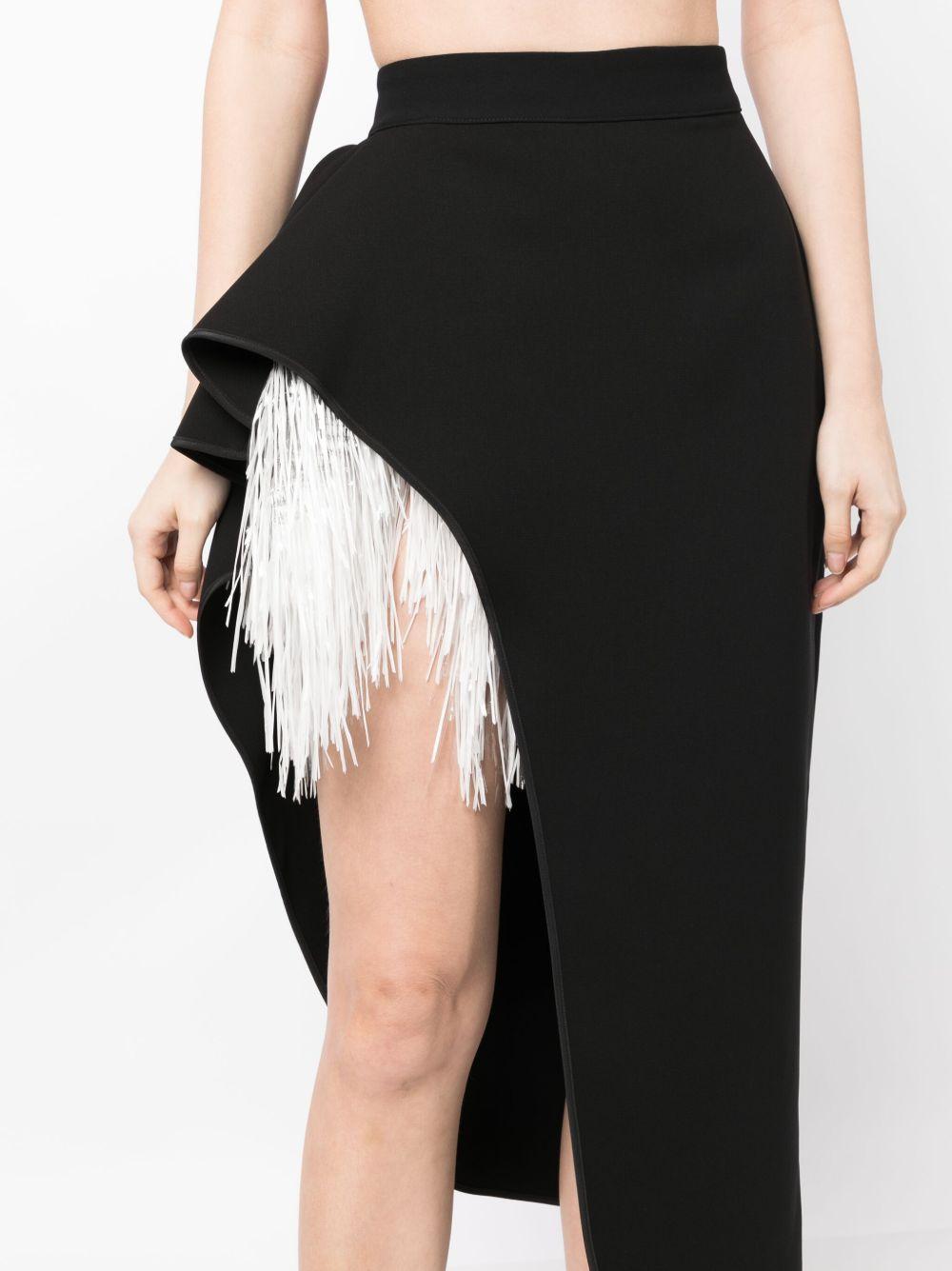 Laureate fringe slit skirt Product Image